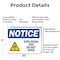 Signmission Explosive Gas Do Not Open OSHA Notice Sign, Aluminum, 10in W x 7in L, 2PK OS-2PACK-NS-A-710-L-12275 - alternate 4